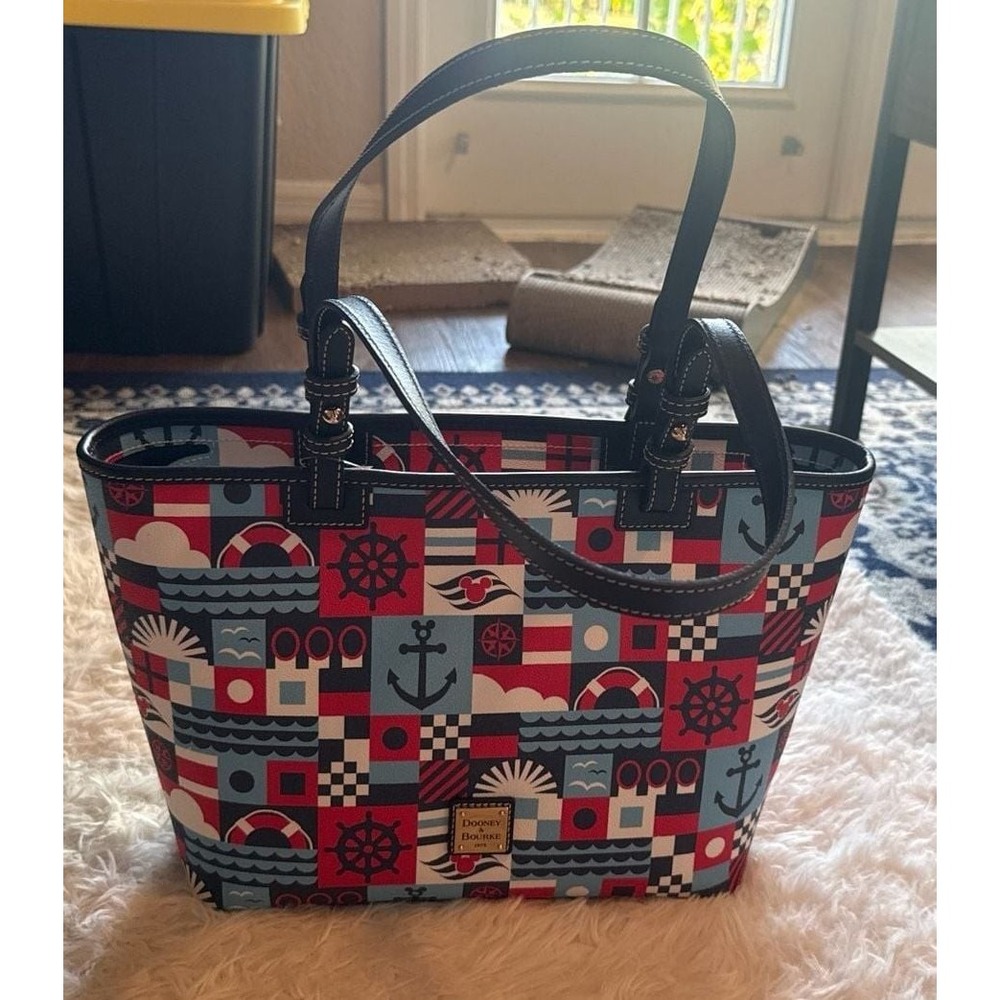 Dooney & Bourke Disney‎ Cruise Line 2024 Nautical Geometric Tote Bag